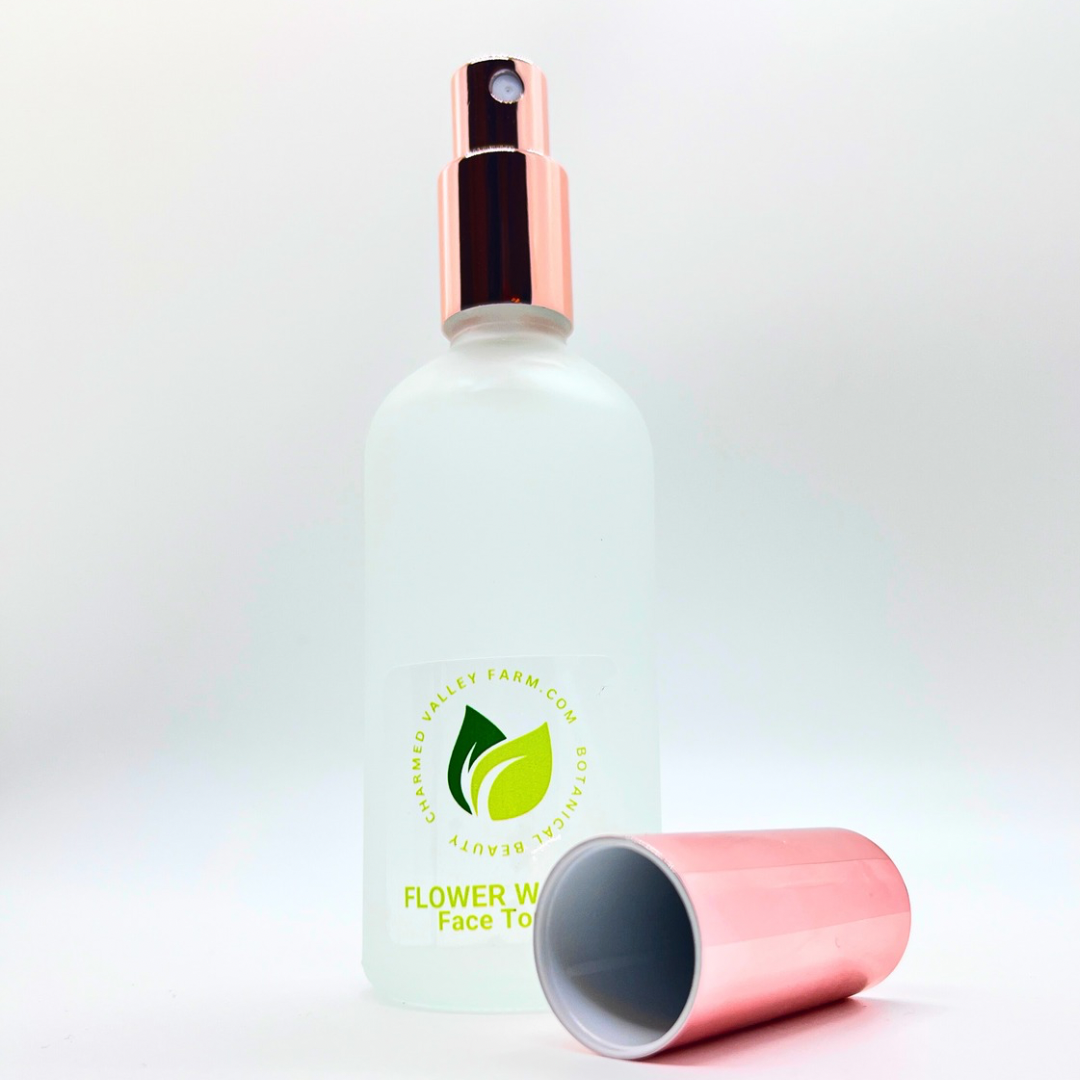 Flower Water Face Toner - Travel Size Atomizer