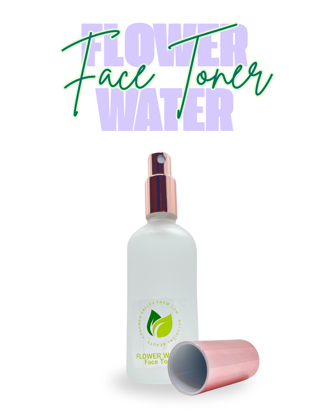 Flower Water Face Toner - Travel Size Atomizer